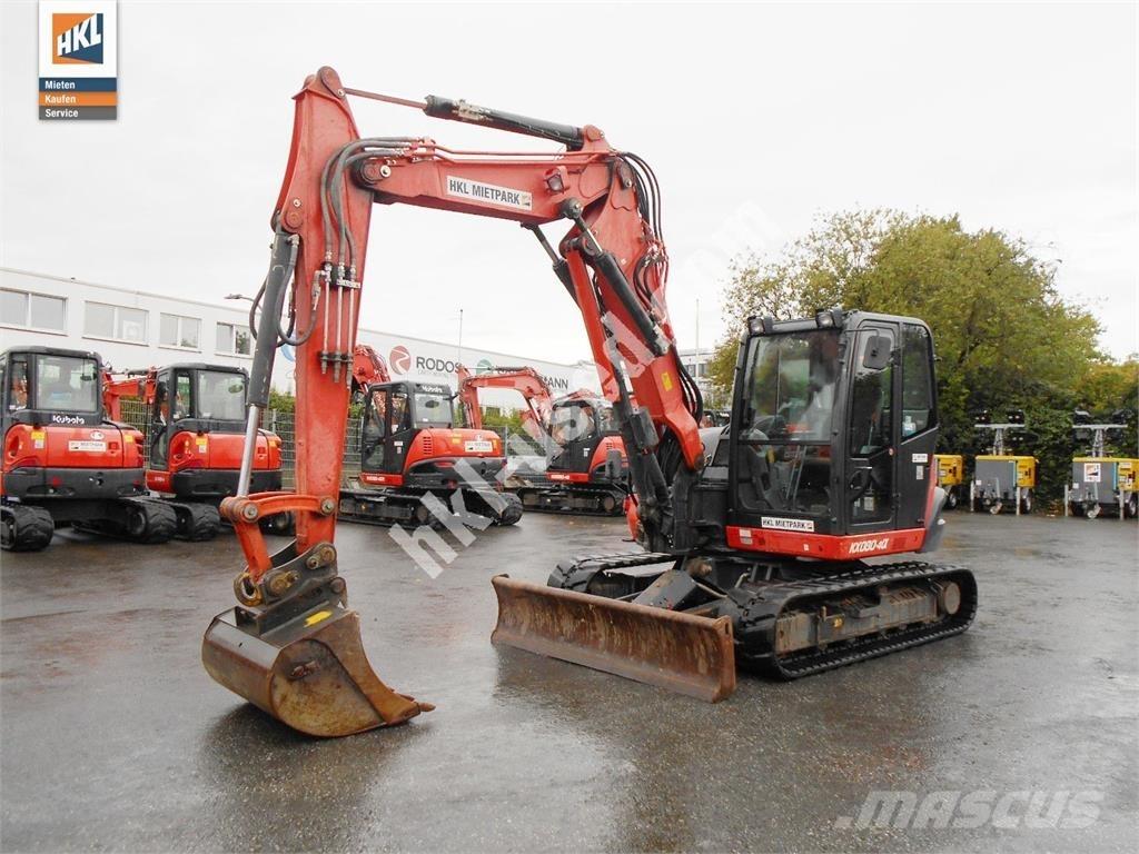 Kubota KX 080-4 小型挖土機/掘鑿機<7t(小型挖掘機)