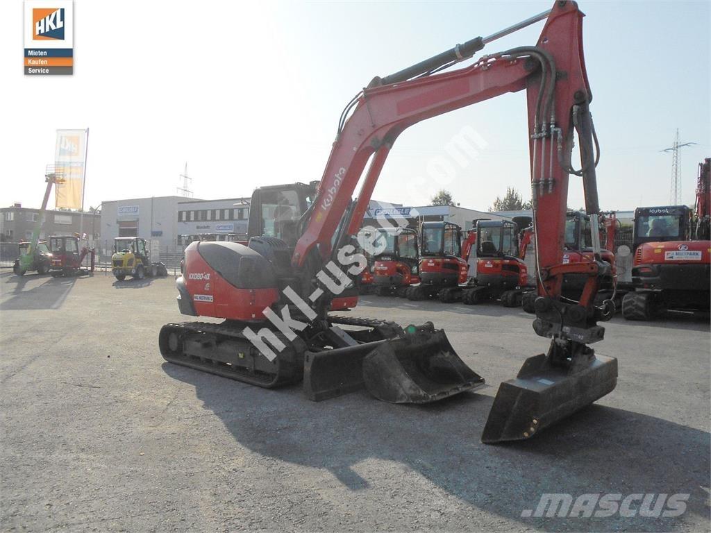 Kubota KX 080-4 小型挖土機/掘鑿機<7t(小型挖掘機)
