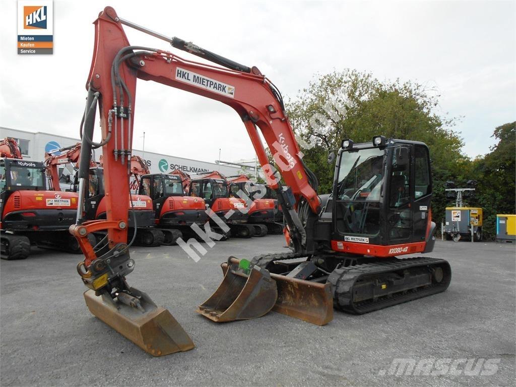 Kubota KX 080-4 小型挖土機/掘鑿機<7t(小型挖掘機)