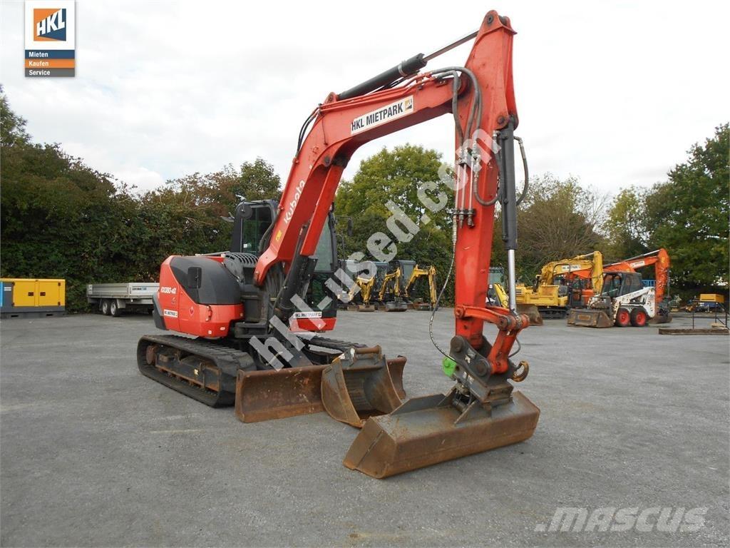 Kubota KX 080-4 小型挖土機/掘鑿機<7t(小型挖掘機)