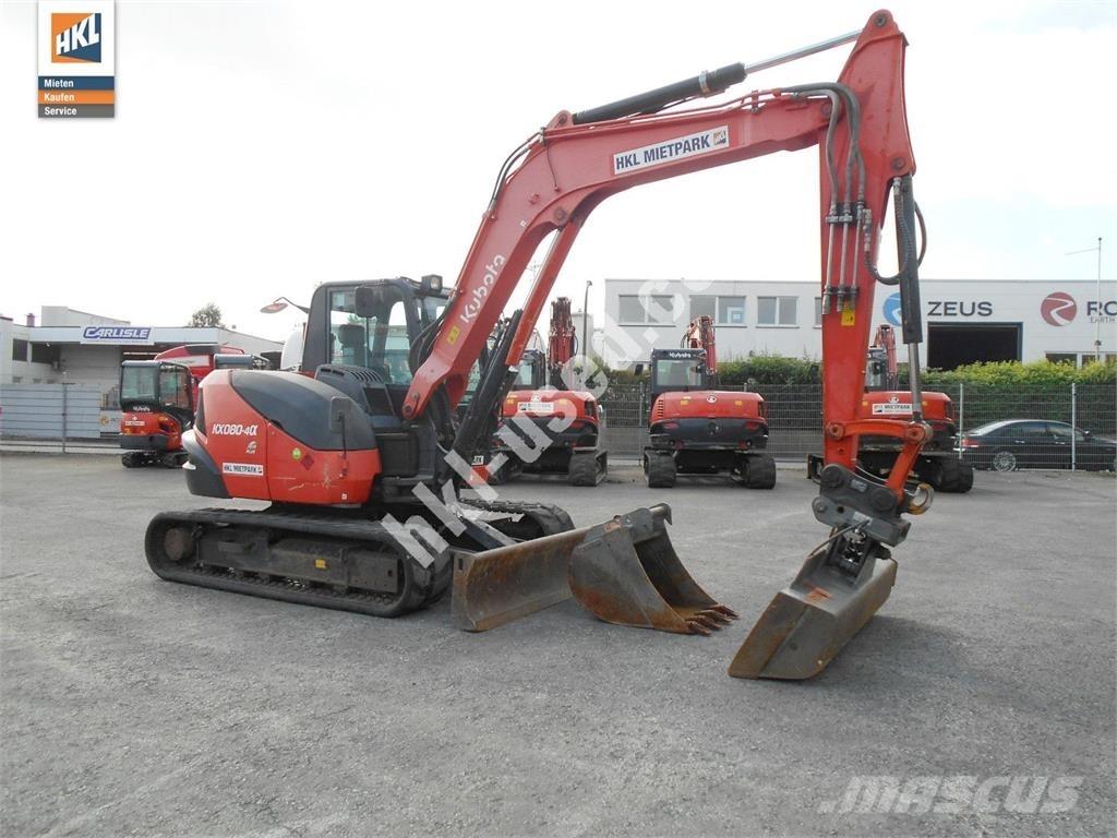 Kubota KX 080-4 小型挖土機/掘鑿機<7t(小型挖掘機)