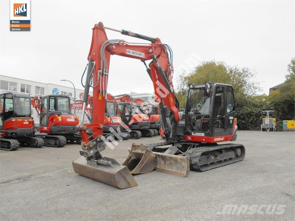 Kubota KX 080-4 小型挖土機/掘鑿機<7t(小型挖掘機)