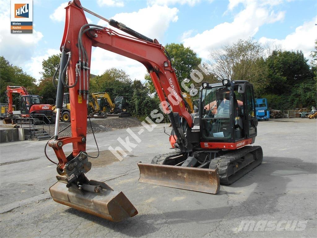 Kubota KX 080-4 小型挖土機/掘鑿機<7t(小型挖掘機)