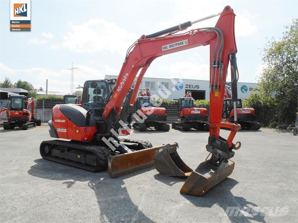 Kubota KX 080-4 小型挖土機/掘鑿機<7t(小型挖掘機)