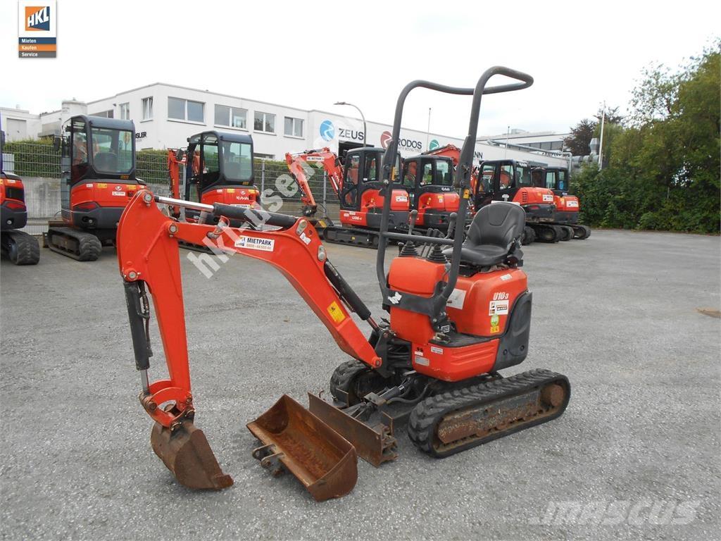 Kubota U 10-3 小型挖土機/掘鑿機<7t(小型挖掘機)