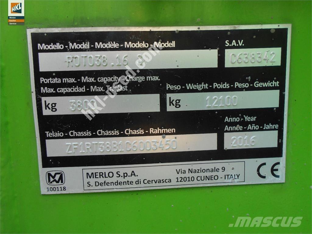 Merlo ROTO 38.16 S 伸縮臂操作車