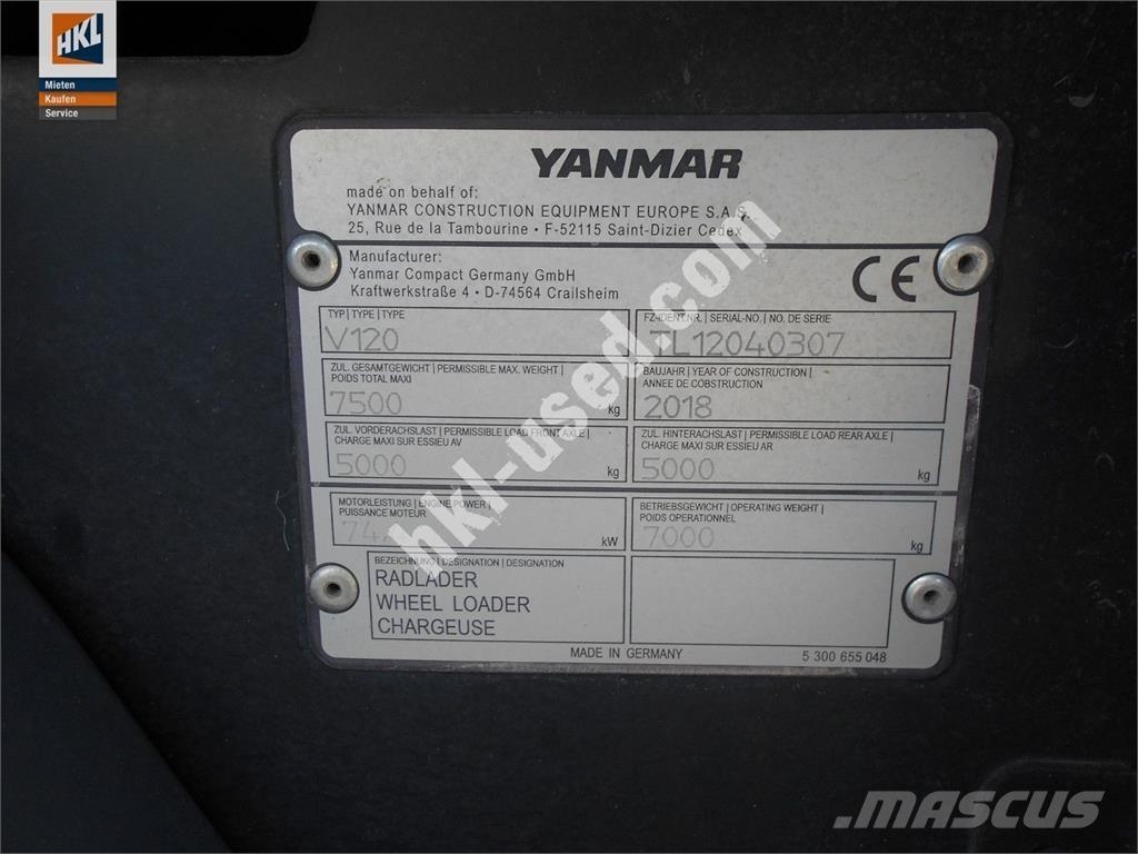 Yanmar V 120 輪胎式裝載機