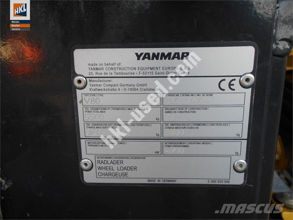 Yanmar V 80 輪胎式裝載機