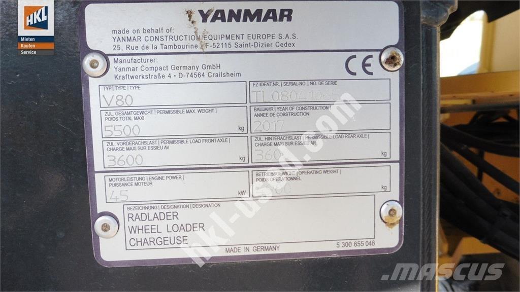 Yanmar V 80 輪胎式裝載機