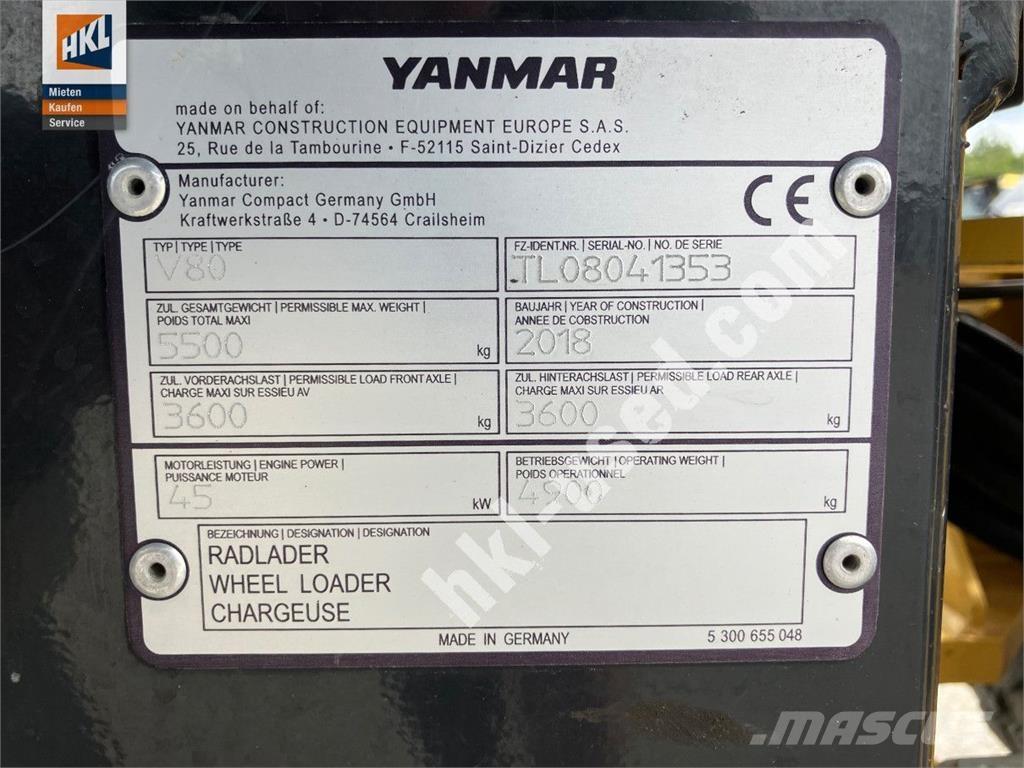 Yanmar V 80 輪胎式裝載機