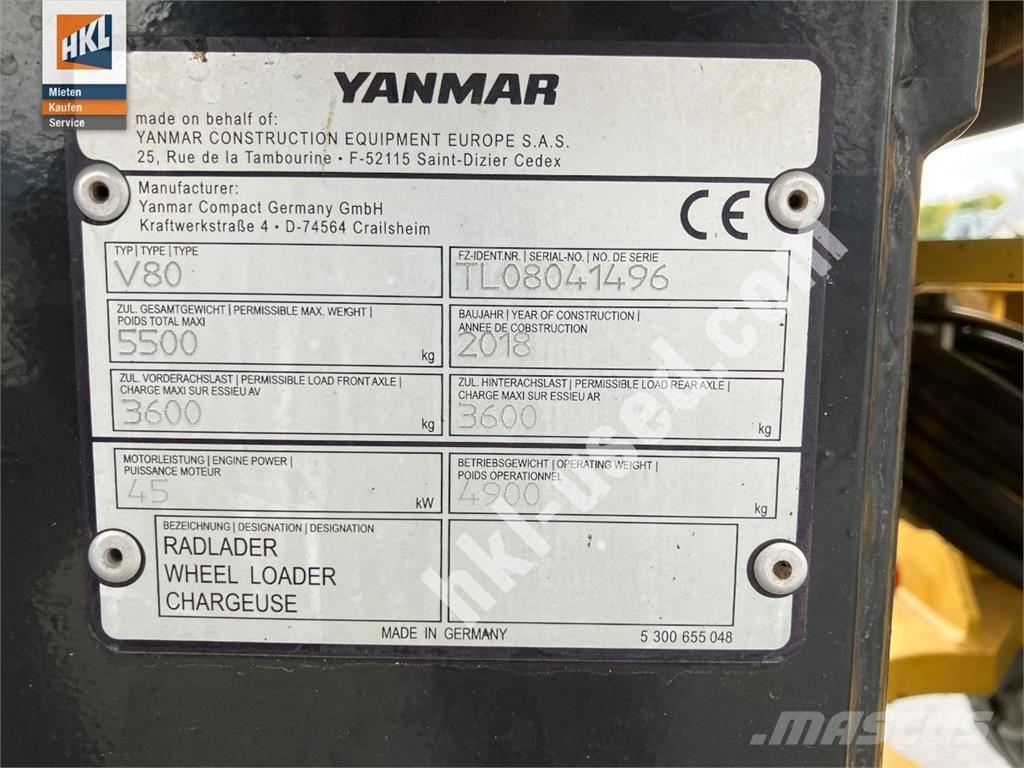Yanmar V 80 輪胎式裝載機