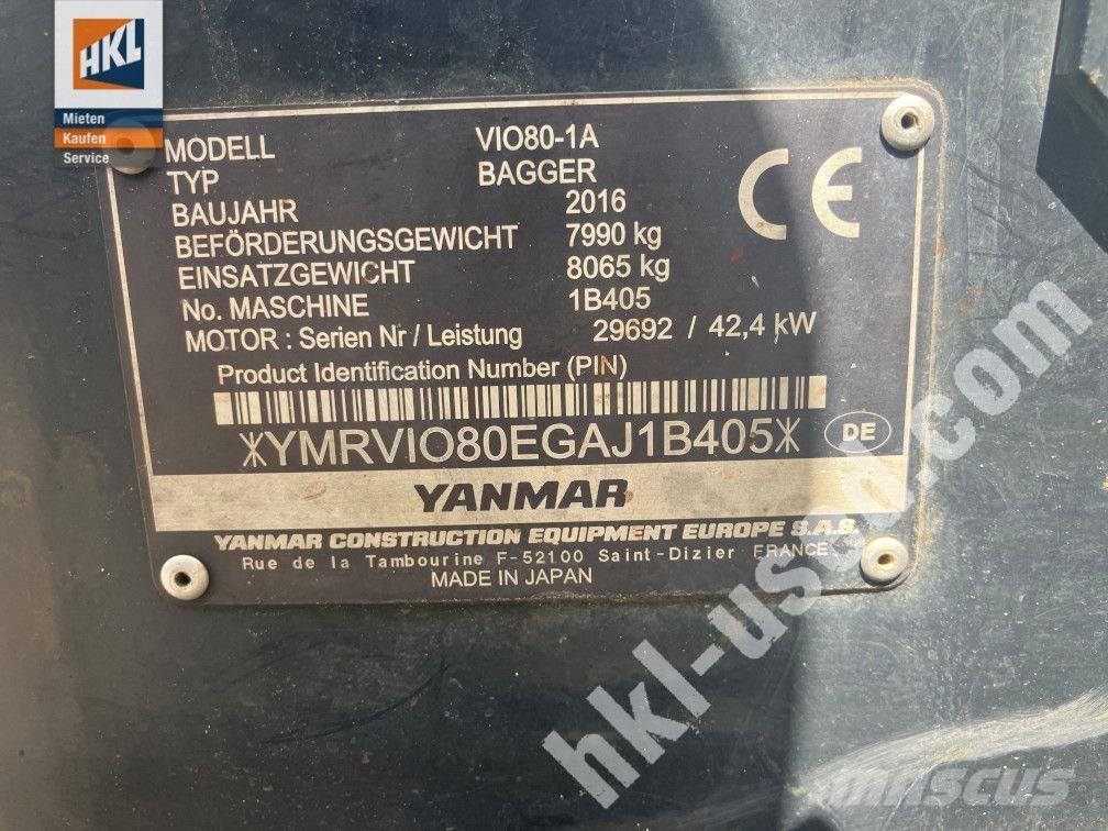 Yanmar VIO 80-1 小型挖土機/掘鑿機<7t(小型挖掘機)