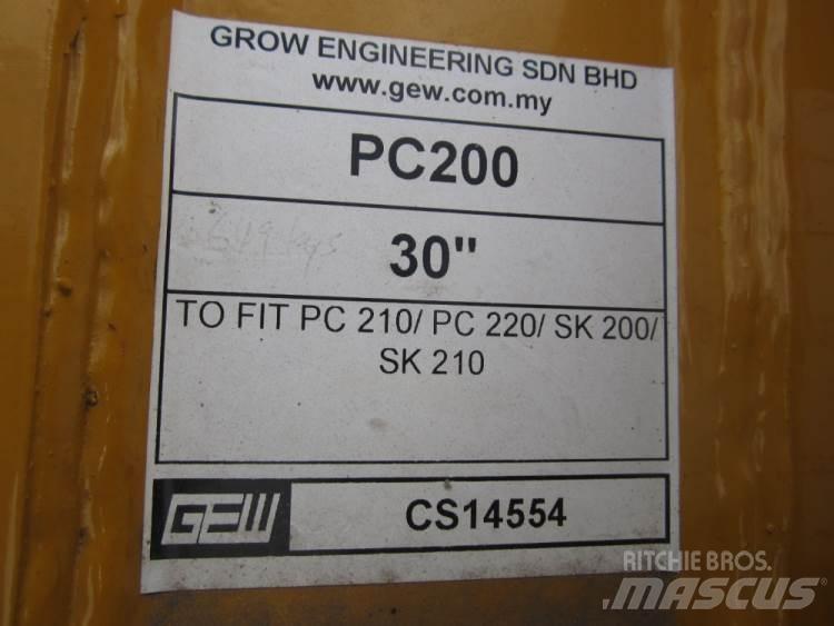 870 mm Graveskovl ex. PC200 鏟斗