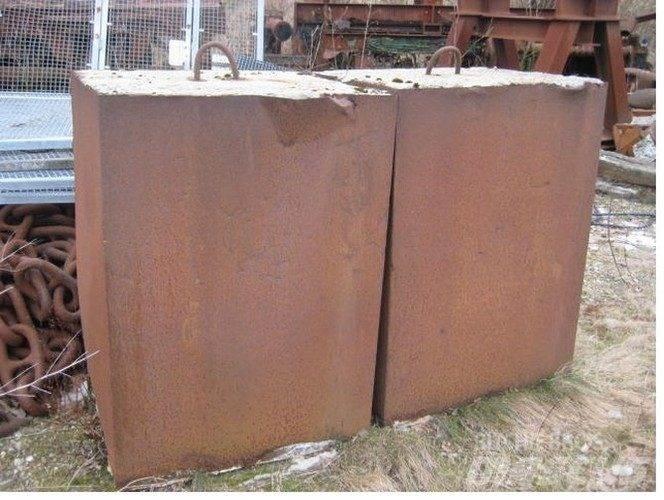  Ballastvægte 4 stk. - 2300 kg 起重機組件和設備