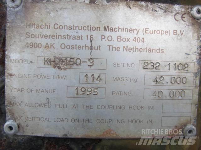 Hitachi KH150-3 til ophug 履帶式 挖土機/掘鑿機/挖掘機