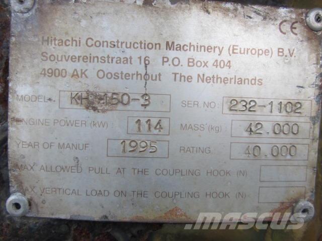 Hitachi KH150-3 til ophug 履帶式 挖土機/掘鑿機/挖掘機