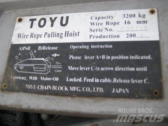  Rope pulling hoist - 3 stk. 吊車起重機、絞車吊貨機和物料升降機
