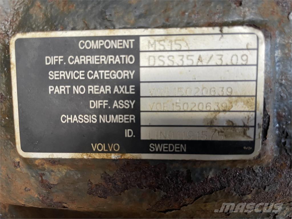 Volvo A40E bagaksel 軸