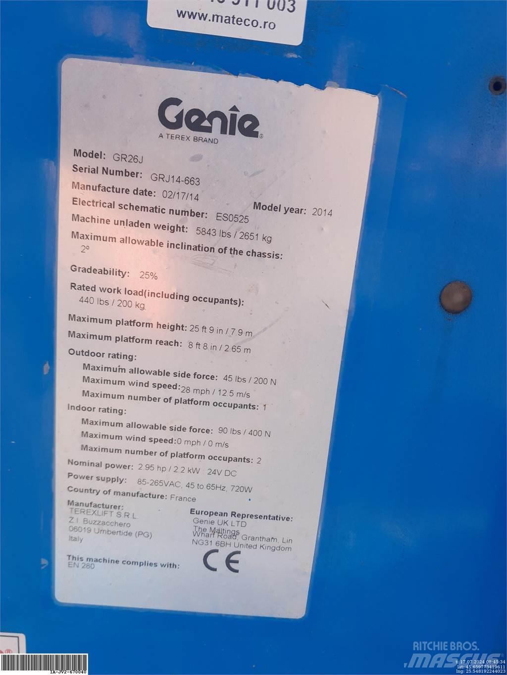 Genie GR26J 垂直升降工作台