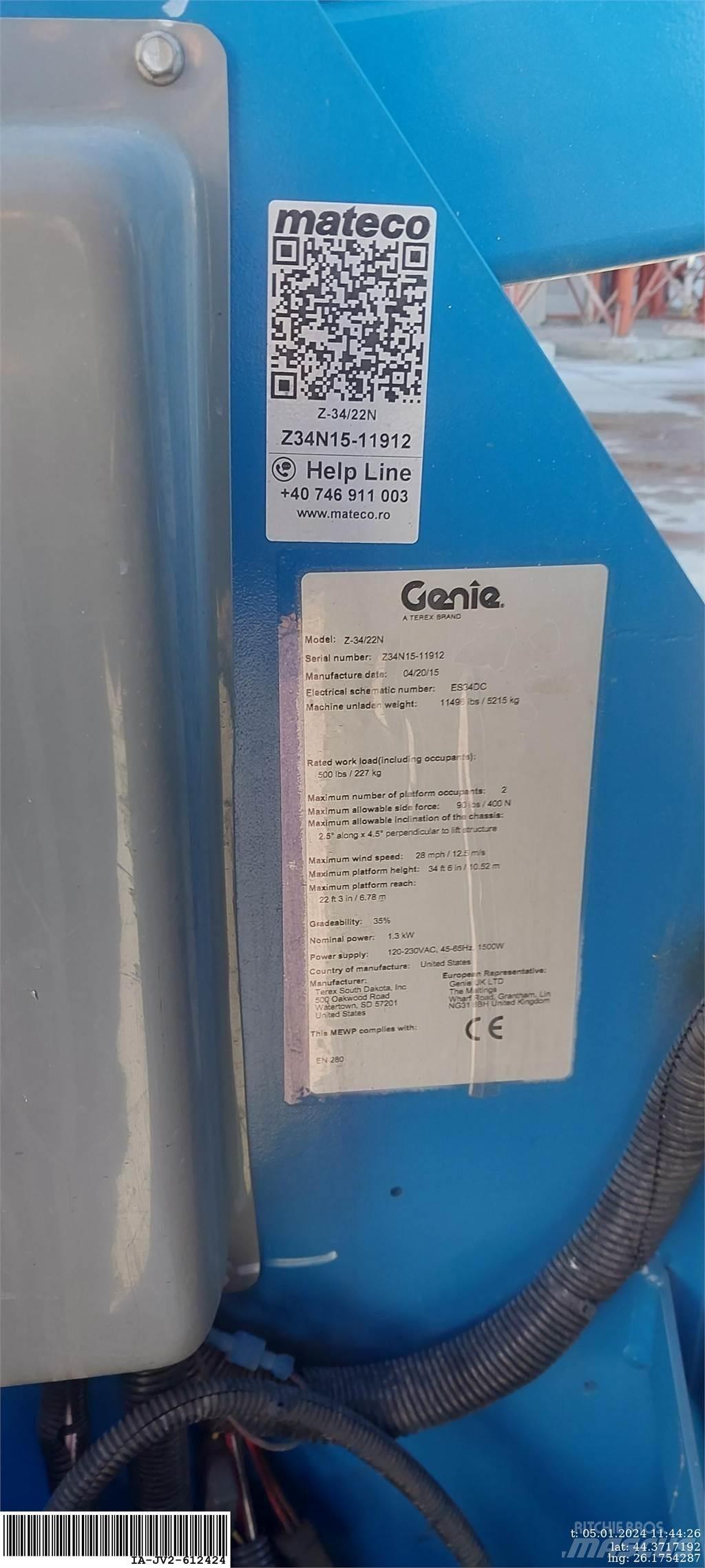 Genie Z-34/22N 曲臂高空作業車