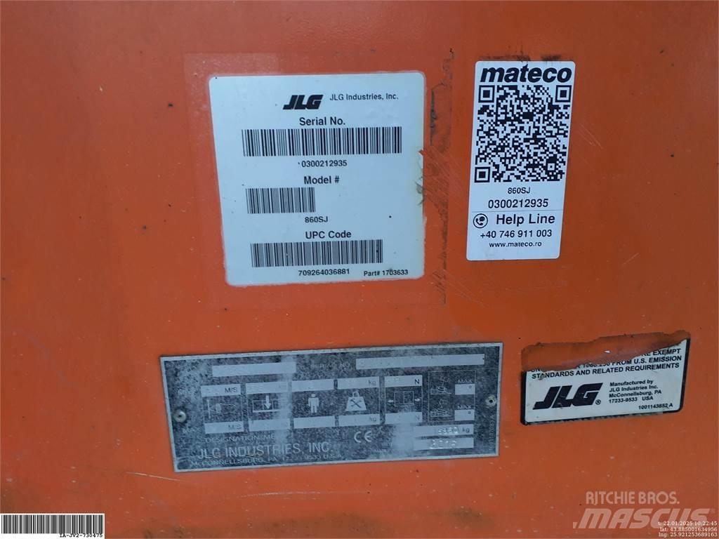 JLG 860SJ 曲臂高空作業車