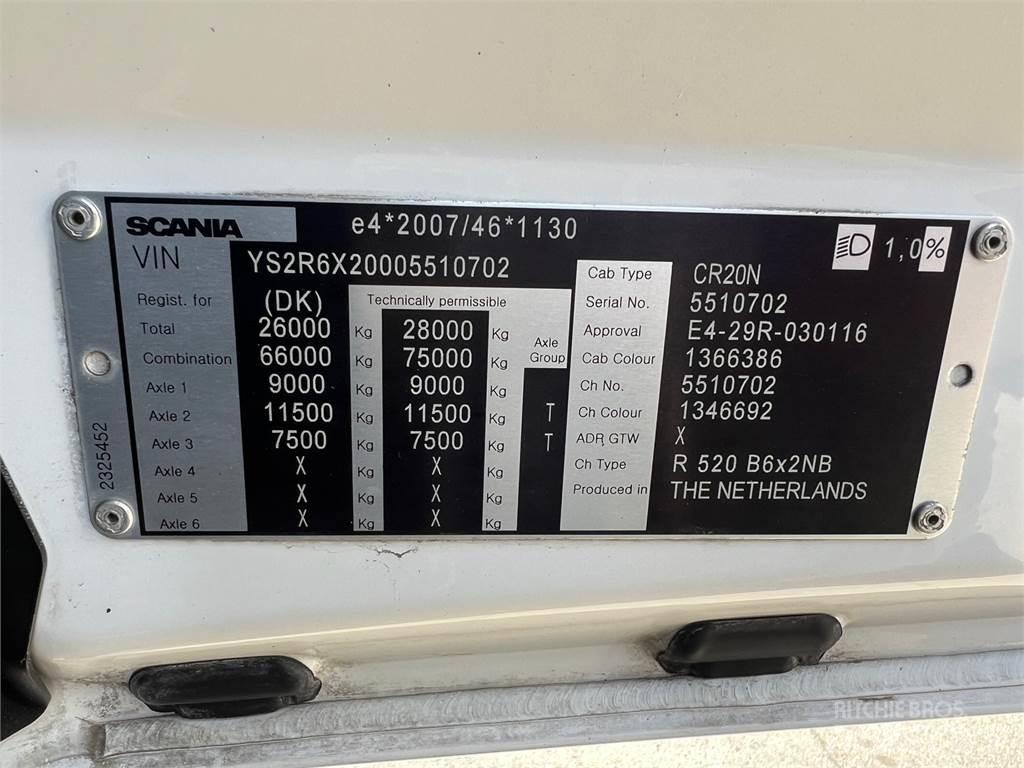 Scania R520 hejs 起重可拆卸式卡車