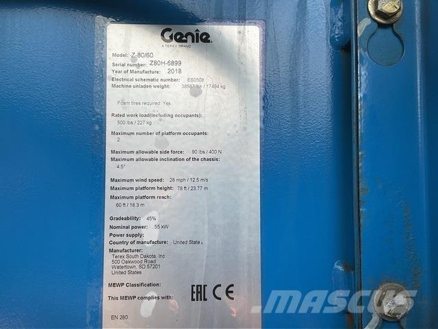 Genie Z80/60 曲臂高空作業車
