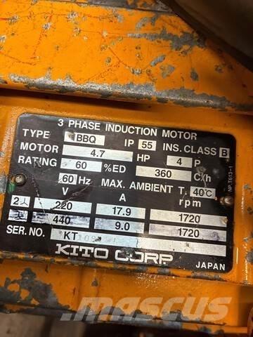  Kito Corp 吊車起重機、絞車吊貨機和物料升降機