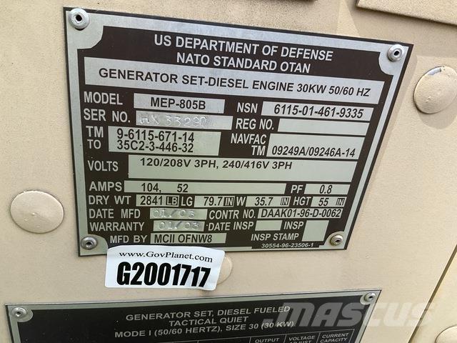  MCII MEP-805B 柴油發電機