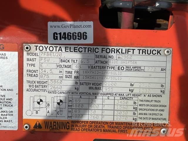 Toyota 7FBEU20 電動堆高機