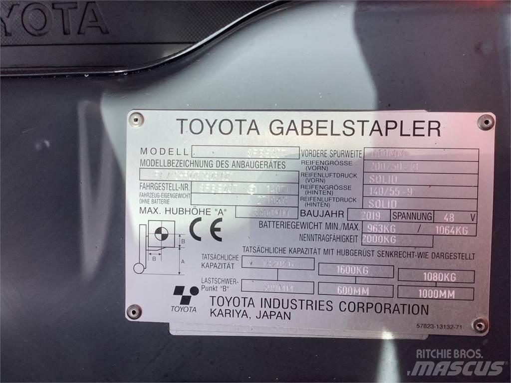 Toyota 8FBE20T 電動堆高機
