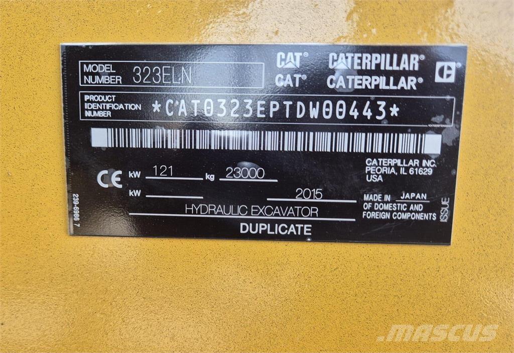CAT 323ELN 履帶式 挖土機/掘鑿機/挖掘機