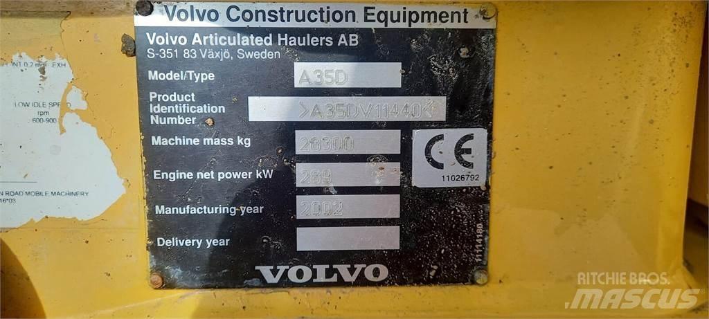 Volvo A35D 鉸接式起吊車