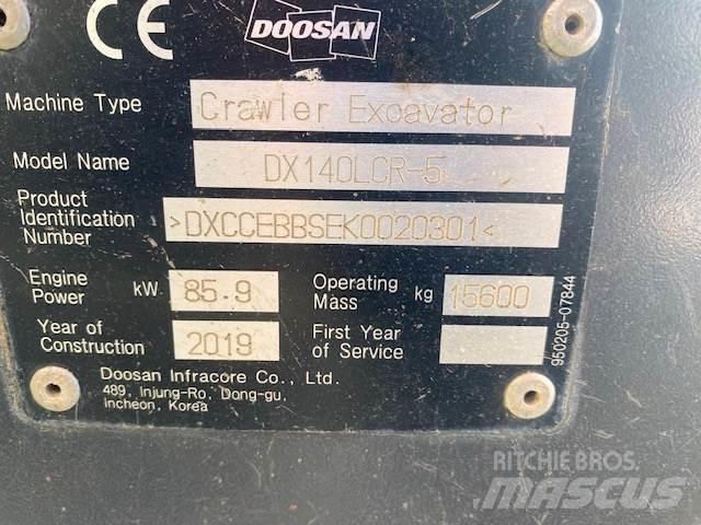 Doosan DX140LCR 履帶式 挖土機/掘鑿機/挖掘機