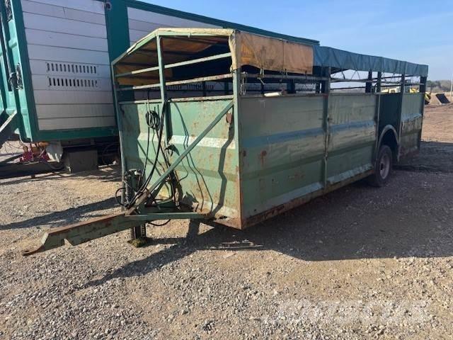  6M. MED HÆVE/SÆNK 動物運輸拖車