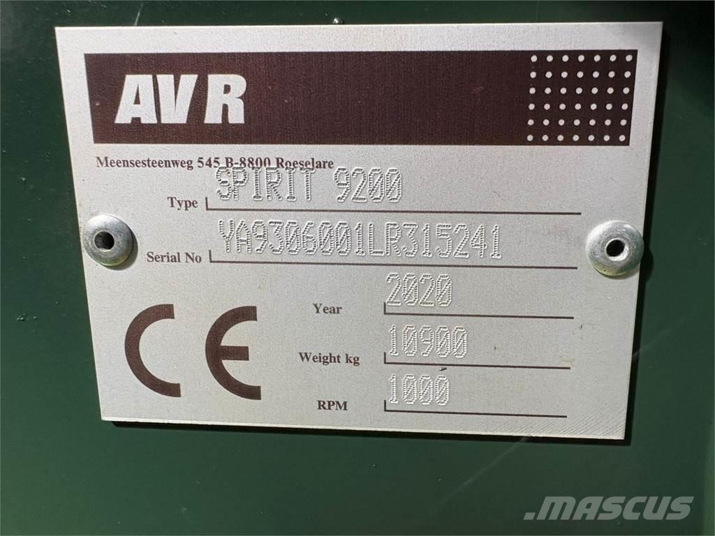 AVR SPIRIT 9200 馬鈴薯收穫機和挖掘機