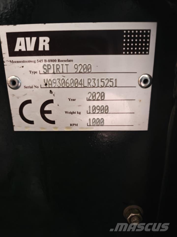 AVR SPIRIT 9200 馬鈴薯收穫機和挖掘機