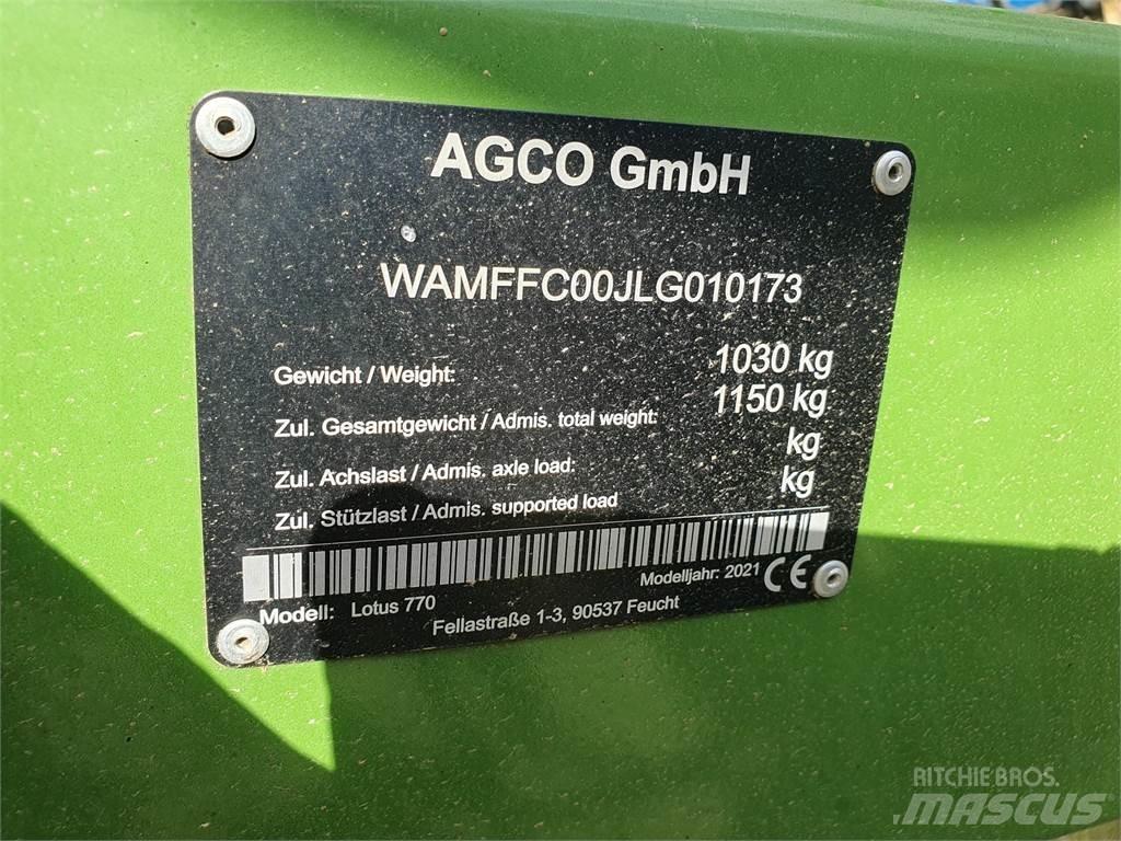 Fendt LOTUS 770 耙與翻草機