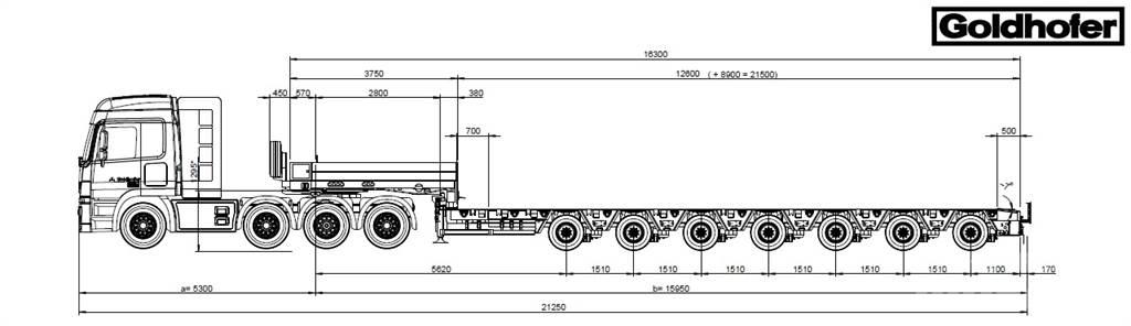 Goldhofer MPA 7 地架式半拖車