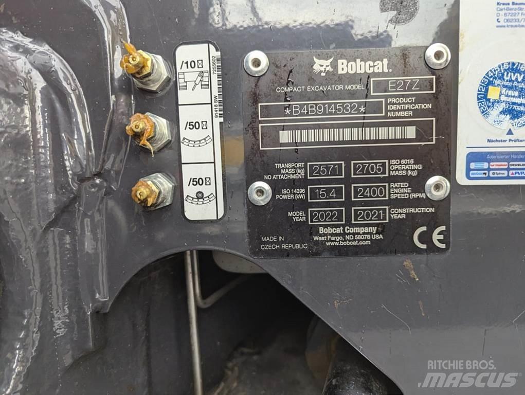 Bobcat E 27z 小型挖土機/掘鑿機<7t(小型挖掘機)