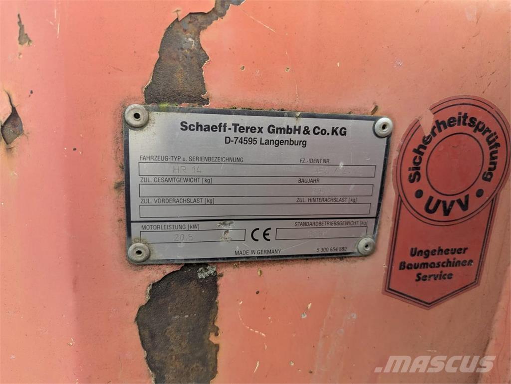 Terex HR 14 小型挖土機/掘鑿機<7t(小型挖掘機)