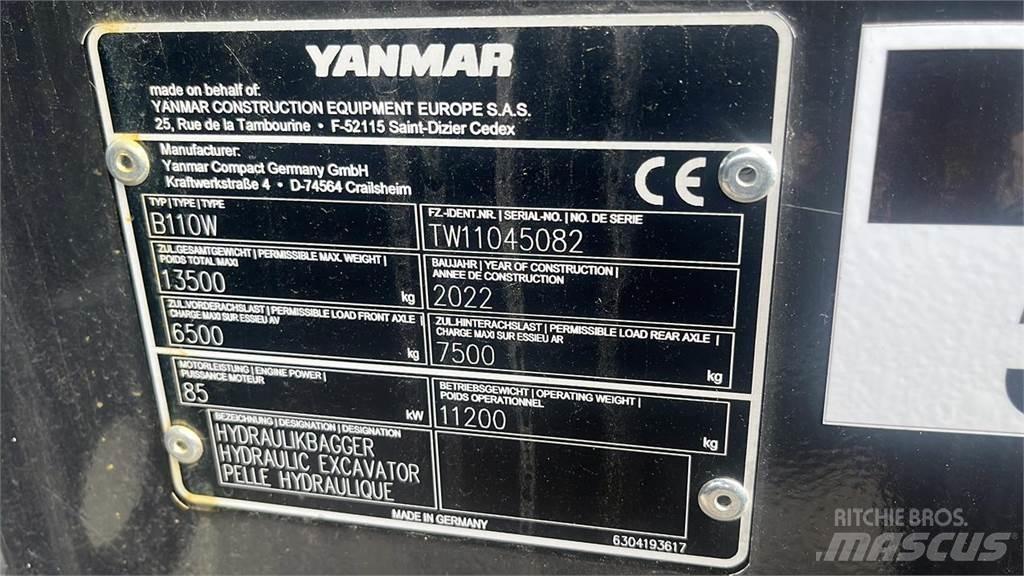 Yanmar B110W 旋轉式挖土機/掘鑿機/挖掘機