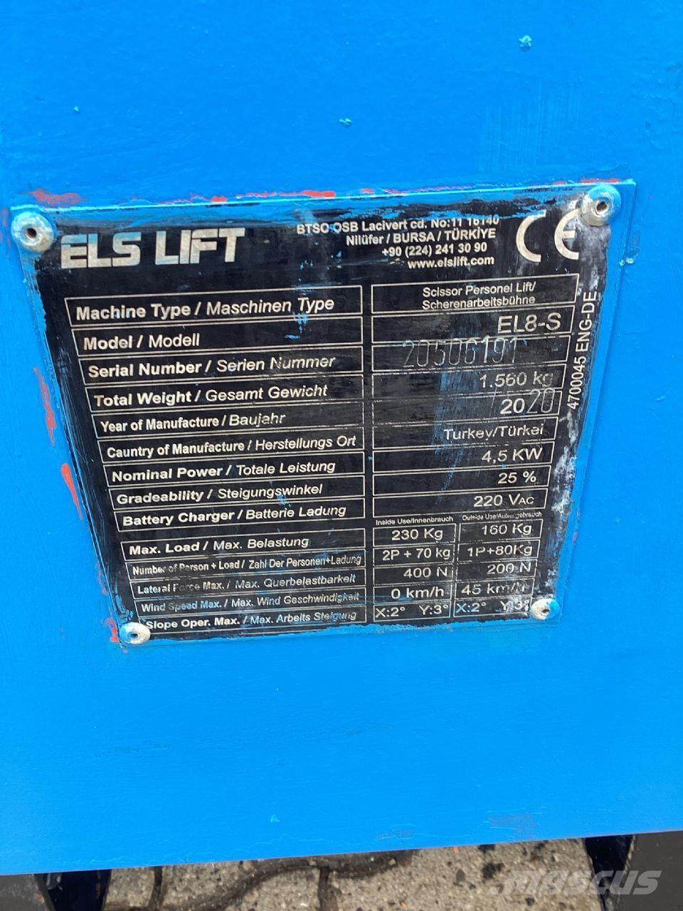 ELS LIFT EL8-S 剪式升降機