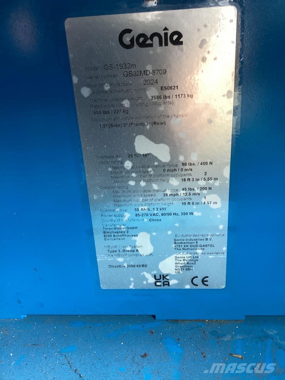 Genie GS-1932m 剪式升降機