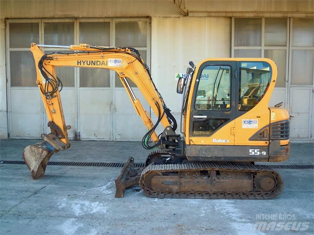 Hyundai R55-9 小型挖土機/掘鑿機<7t(小型挖掘機)