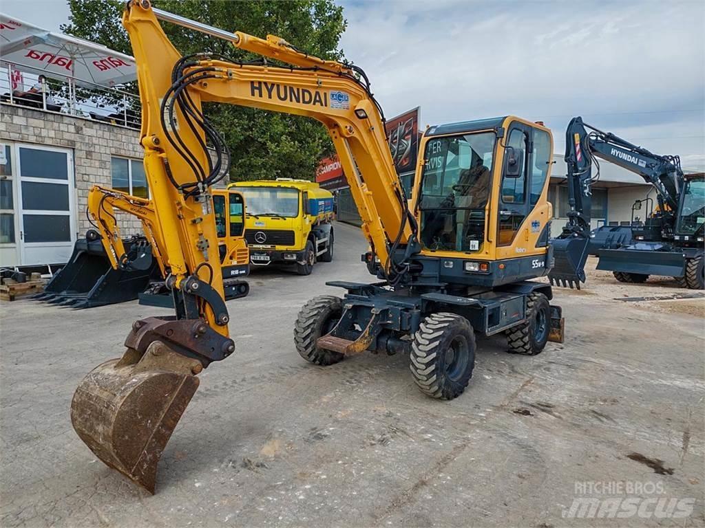 Hyundai R55W-9 小型挖土機/掘鑿機<7t(小型挖掘機)
