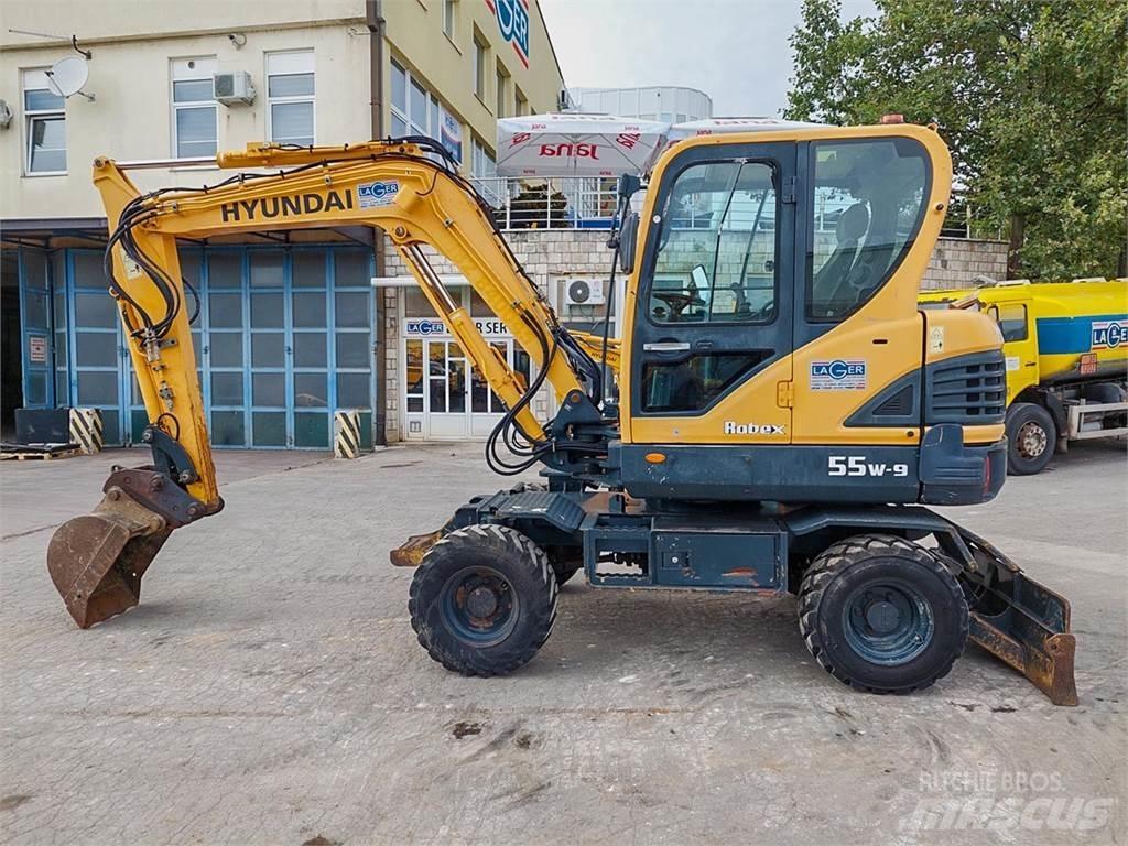 Hyundai R55W-9 小型挖土機/掘鑿機<7t(小型挖掘機)