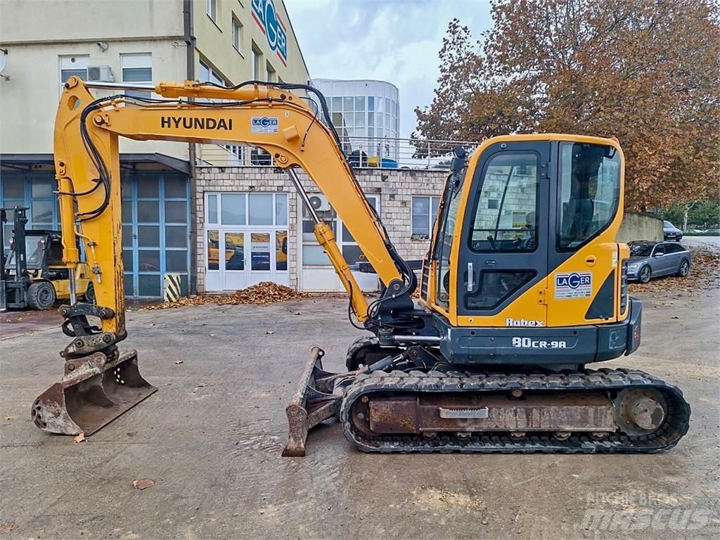 Hyundai R80CR-9A 小型挖土機/掘鑿機<7t(小型挖掘機)