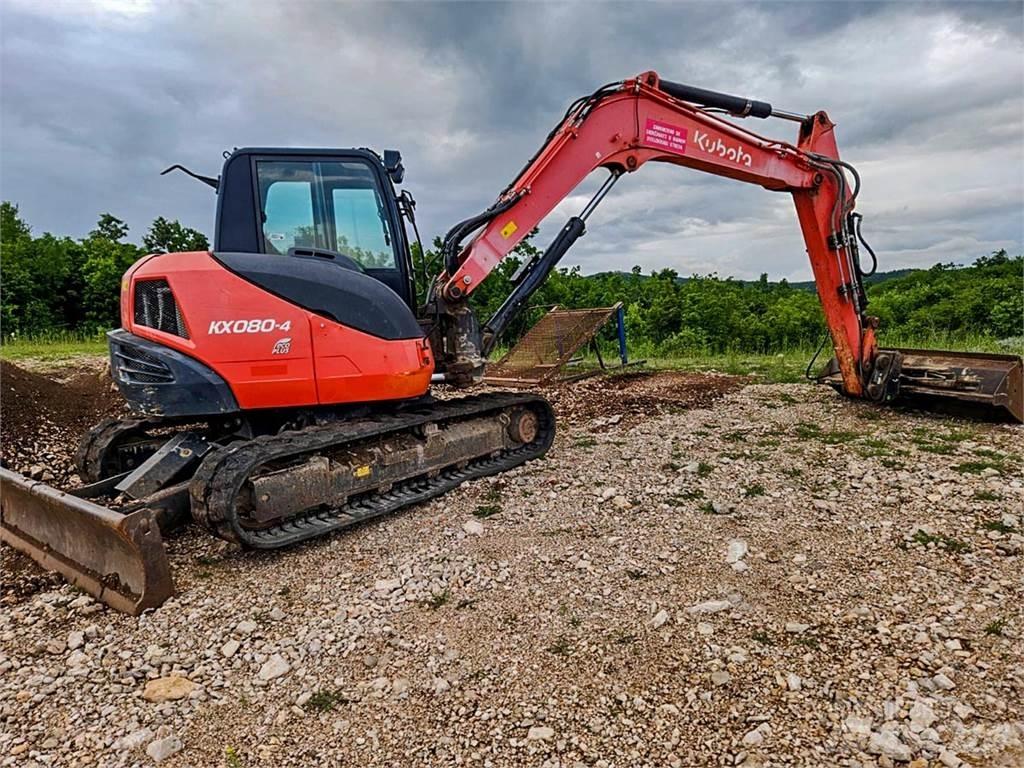Kubota KX080-4 小型挖土機/掘鑿機<7t(小型挖掘機)