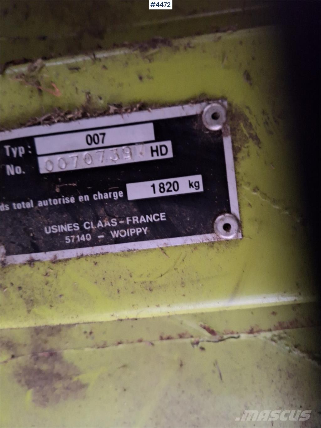 CLAAS Rollant 46 其他收穫設備